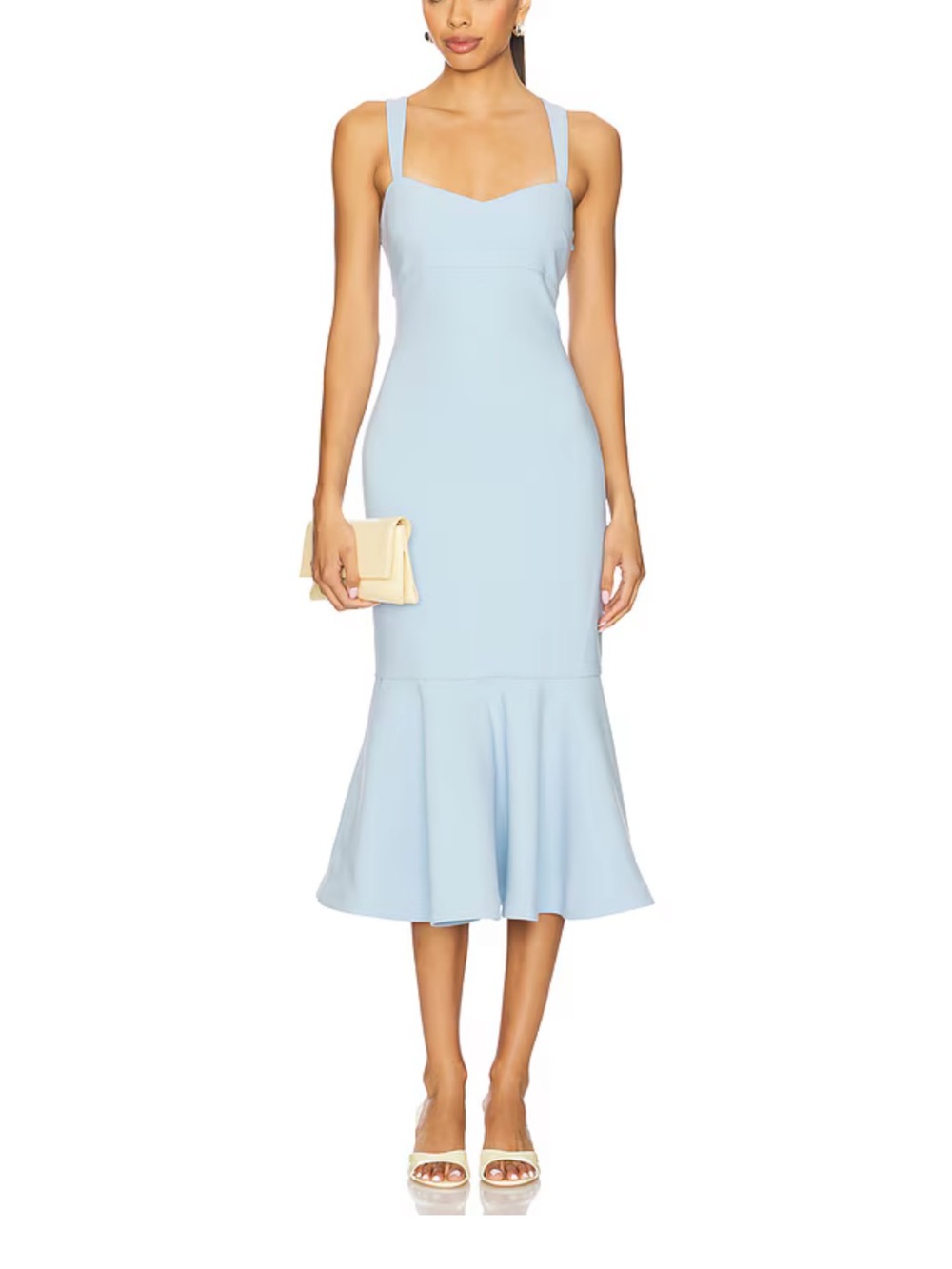REVOLVE Pastel Blue Mermaid Midi Dress